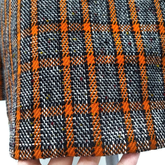 Marni Shearling Wool Check Plaid Toggle Coat - Picture 12 of 14